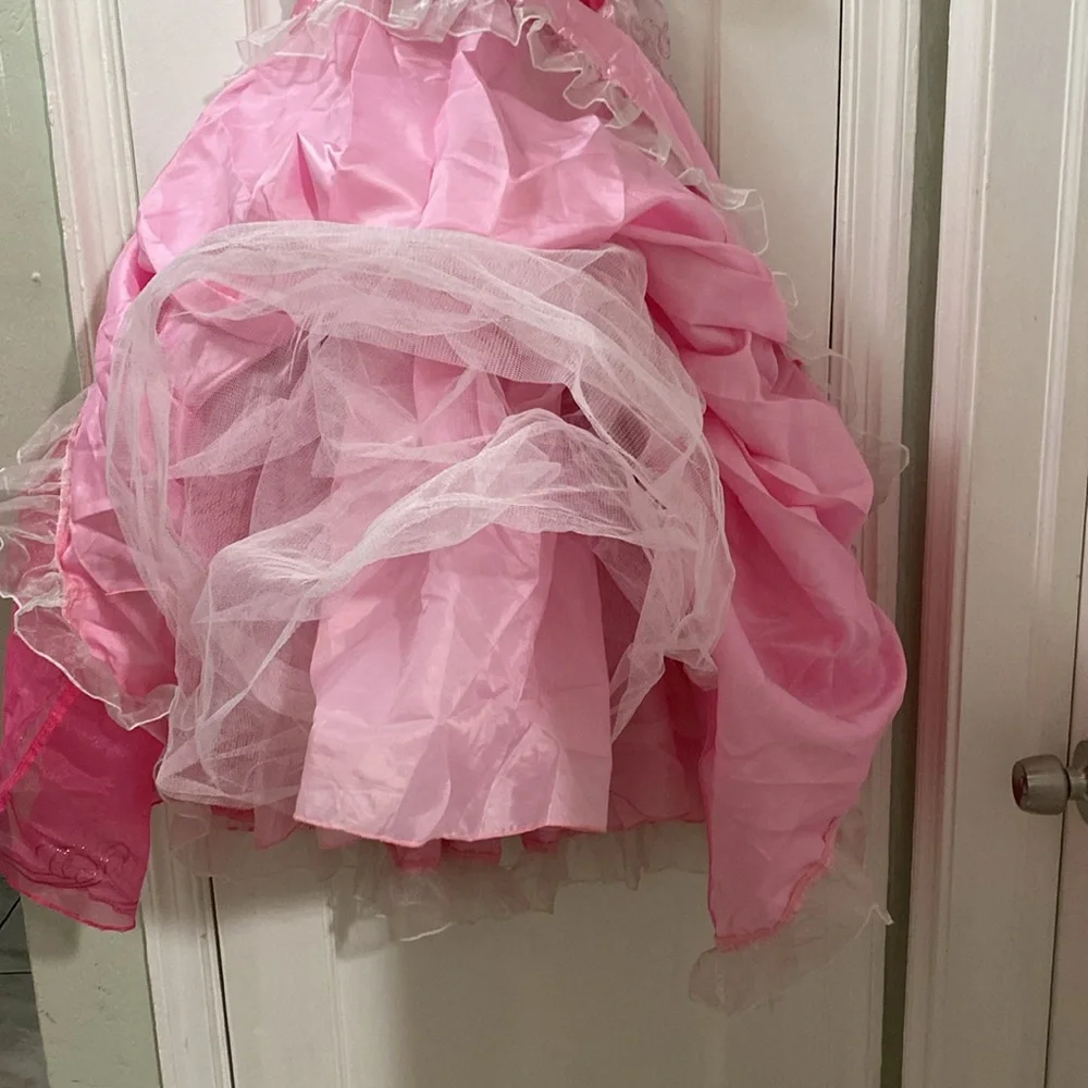 Disney Princess Aurora Sleeping Beauty Costume Dress Up Gown Pink Size Small 5/6